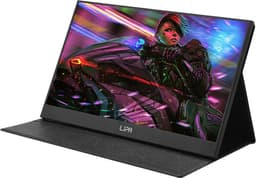 Lipa AX-50 portable monitor Full HD 15.6 inch - HDMI - Draagbare monitor - Computerscherm - Draagbaar scherm - Beeldscherm - Portable monitoren - Draagbaar scherm laptop - Freesync - 2x USB C - Hoes en kickstand - Ook voor consoles - Met speakers — thumbnail 1