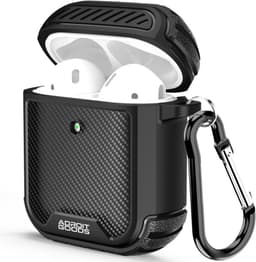 AdroitGoods Military Armor Case Geschikt Voor Apple AirPods 1+2 - Cover - Hoesje - Bescherming - Zwart — thumbnail 5