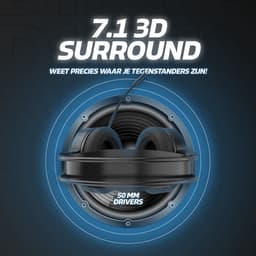DINTO® Gaming headset met microfoon - Extra Bass - Gaming Koptelefoon - Geschikt voor Nintendo Switch - PS4/PS5 - Laptops - Xbox One - PC — thumbnail 3