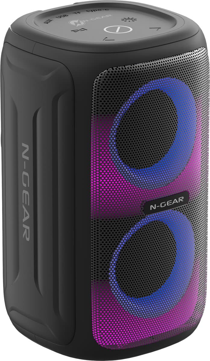 N-GEAR LGP Juke 101 - Bluetooth Speaker - Partybox - Waterproof - Zwart — afbeelding 1
