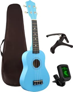 Finesse Ukelele - Starterset - 21" - Ukulele - Kind - Muziekinstrument - Blauw — thumbnail 1