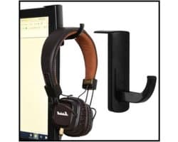 CHPN - Koptelefoonhouder - Computerhaakje - Headset houder - Monitorstandaard - Monitorhouder - Zwart - Zelfklevend