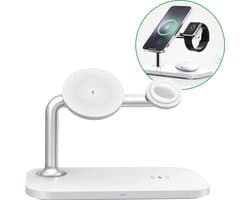 4-in-1 Oplaadstation - Magnetisch - Dockingstation Geschikt voor Draadloze Oordopjes, iWatch en iPhone - Draadloze Oplader