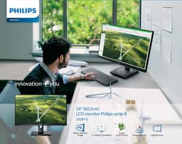 Philips 242B1G - Full HD IPS Monitor - USB-hub - 24 inch - Ergonomische Verstelopties — thumbnail 8