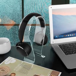 Acryl Koptelefoon Houder - Headset Houder - Hoofdtelefoon Stand / Standaard - Transparant — thumbnail 4