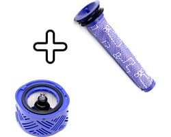 JGR Filter set voor Dyson V6 Steelstofzuiger - Voor Filter & Motor Filter - 1x Pre en Post Filter – Wasbaar