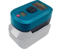 Krylanso® - USB-adapter + Oplader Voor Makita 18V LXT accu - Powerbank functie - Power Delivery 3.0 65W - Geschikt voor Laptop, Tablet, Smartphone en andere USB-apparaten