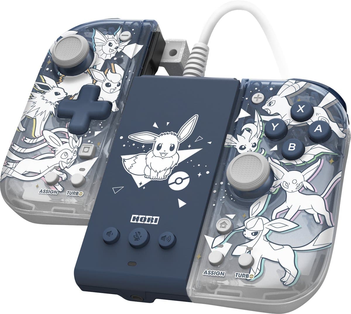 Hori Split Pad Compact Controller Attachment Set - Eevee Evolutions - Nintendo Switch & Switch OLED — afbeelding 1
