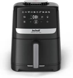 Stille Airfryer - Heteluchtfriteuse - Gezond Koken - Fluisterstille Werking - 5 Liter - Zwart — thumbnail 1
