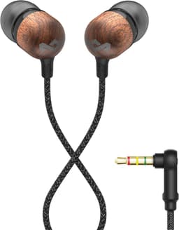 House of Marley Smile Jamaica Oortjes met Draad - Bedrade Oordopjes 3,5 mm Aansluiting - Met Microfoon en 1knopsbediening - Eco Friendly Design - 9 mm Drivers - Knoopvrije Kabel - Zwart — thumbnail 1