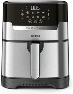 Heteluchtfriteuse Grill - Airfryer Frituurpan - Gezond Koken - 2-in-1 Technologie - 42 Liter - Zwart — thumbnail 1
