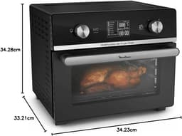 Airfryer - Hete Lucht Oven - Gezond Bakken - Touch Bediening - 34 cm Hoogte - Zwart — thumbnail 2
