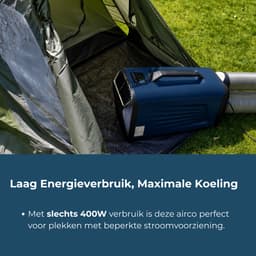 Evolar Mobiele Airco - Caravan / Camping / Tent - Koelen & Verwarmen - 5200 BTU - Mini Airco - EVO-CA05CHBL — thumbnail 4