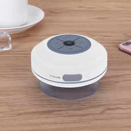 TOVBMUP Waterdichte Bluetooth-doucheluidspreker - Draadloze draagbare audio - Ingebouwde bedieningsknoppen - Luidspreker - Sterke zuignap - Geschikt voor badkamer, zwembad, auto, strand, binnen- en buitengebruik - Wit — thumbnail 4