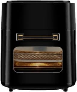 Heteluchtfriteuse Oven - Olievrije Frituurpan - Gezond Koken - Snelle Luchtcirculatie - 15L Capaciteit - Zwart — thumbnail 1