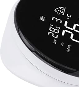 Slimme Vloerverwarming Thermostaat - Afstandsbediening Temperatuurregelaar - Comfort Verhoging - Smartphone Bediening - Compact Ontwerp - Wit — thumbnail 3