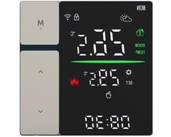 Slimme Thermostaat - Verwarming Regelunit - Energie Besparen - App & Stem Bediening - 10 x 10 x 7 cm