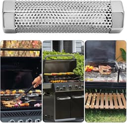 Rookbuis Grill - Pellet Smoker - Barbecue smaak - Roestvrij staal - 15.7 x 5.5 cm - Zilverkleurig — thumbnail 5