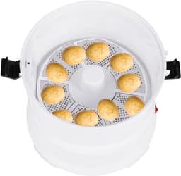 Automatische Aardappelschilmachine - Elektrische Dunschiller - Snel Groenten Schillen - 2-in-1 Functie - 1kg Capaciteit - Wit — thumbnail 1