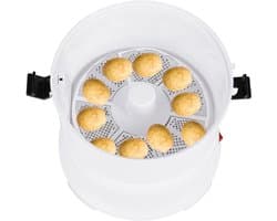 Automatische Aardappelschilmachine - Elektrische Dunschiller - Snel Groenten Schillen - 2-in-1 Functie - 1kg Capaciteit - Wit