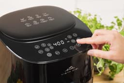Heteluchtfriteuse - Airfryer - Gezond Bakken - Met Kijkvenster - 43 Liter - Zwart — thumbnail 2