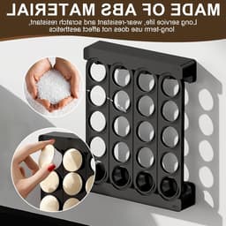 Capsulehouder voor Koffiecapsules, Wandmontage zonder Boren, Geschikt voor Keukenopslag, Ruimtebesparend en Stijlvol Design in Zwart — thumbnail 4