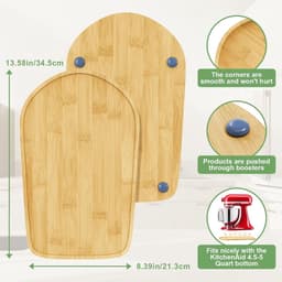 Mixer Mat - Apparaat Schuiver - Keuken Werkplek - Effortless Glide - 34 cm - Natuurlijk — thumbnail 5