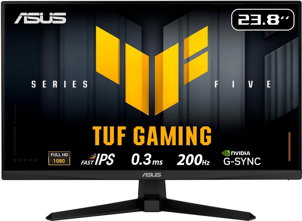 ASUS TUF Gaming VG249Q5A - Full HD Gaming Monitor - 200 Hz - 1 ms - Speakers - 24 Inch — afbeelding 1