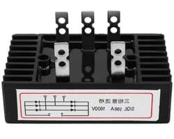Driefasige Diodebruggelijkrichter AC naar DC, 100A 1600V Diodebrug voor Schakelstroom en Elektronische Toepassingen