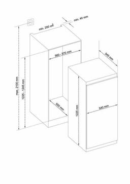 Daewoo CDS2407DIPB0-DE inbouwkoelkast 122,5 cm — thumbnail 5