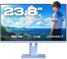 JAPANNEXT Gaming Monitor 23.8" IPS Full HD (1920x1080) 165Hz 1ms Pastel Blauw | JN-I238F165-HSP-BB — thumbnail 1
