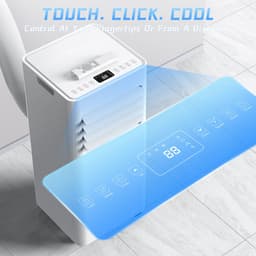 Mobiele Airconditioner - 9000 BTU - 4-in-1 Koelen en Ontvochtigen - Timer en Afstandsbediening - Kunststof - Wit — thumbnail 4