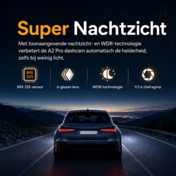 Dashcam Auto 1080P Dual Camera – Voor & Binnen – IR Nachtzicht – Loop Recording – Groothoek – 8,03 cm IPS Scherm – Auto DVR Camera — thumbnail 3