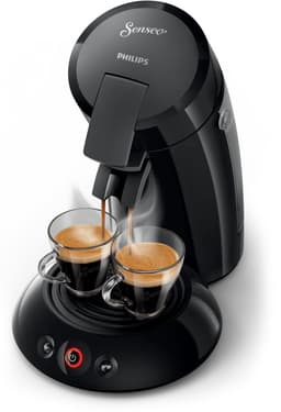 Philips Senseo Original Koffiepadmachine HD6553/67 - Keuze uit 1 of 2 Kopjes - Automatische Uitschakeling - Duurzame Materialen - Zwart — thumbnail 3