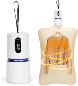 Draagbare Drogercabine voor Kleding - Klein Droger - Mini Droger - Inclusief Praktische Droogtas - 360° Warmtecirculatie - Wit — thumbnail 1