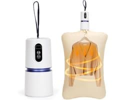 Draagbare Drogercabine voor Kleding - Klein Droger - Mini Droger - Inclusief Praktische Droogtas - 360° Warmtecirculatie - Wit