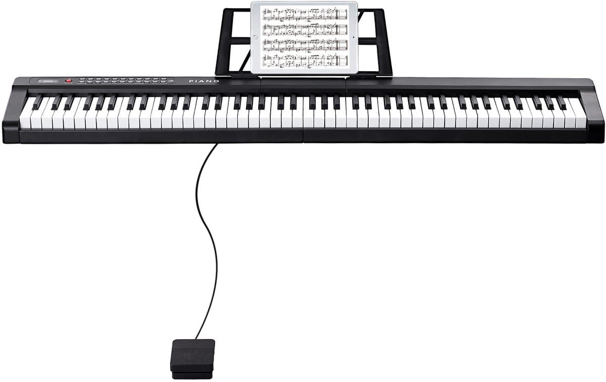 Digitaal Toetsenbord 88 Toetsen Elektrische Piano met 1000 Ritmes — afbeelding 1