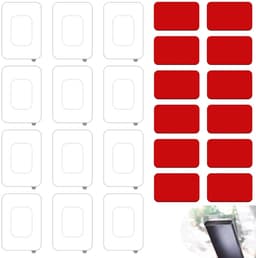 24 Zelfklevende Pads en Films voor Dashcam, 12 Stuks 5 x 3 cm en 12 Stuks 8 x 8 cm, Extra Sterke Hechting voor Veiligheid en Stabiliteit van Dashcams — thumbnail 1