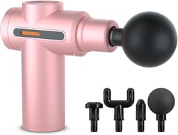 Massagepistool - Spierontspanning Tool - Herstel Na Sport - 4 Verschillende Opzetstukken - 1600 Gram - Roze — thumbnail 1
