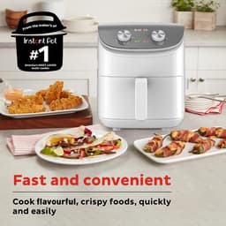 Heteluchtfriteuse - Compacte friteuse - Gezond koken - Energiebesparend - 38 liter - Wit — thumbnail 3