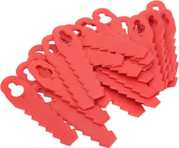 Kunststof Grasmaaiermessen - Vervangende Bladen Tuin - Gazon Onderhouden - Snelle Installatie - 25 stuks - Rood — thumbnail 4