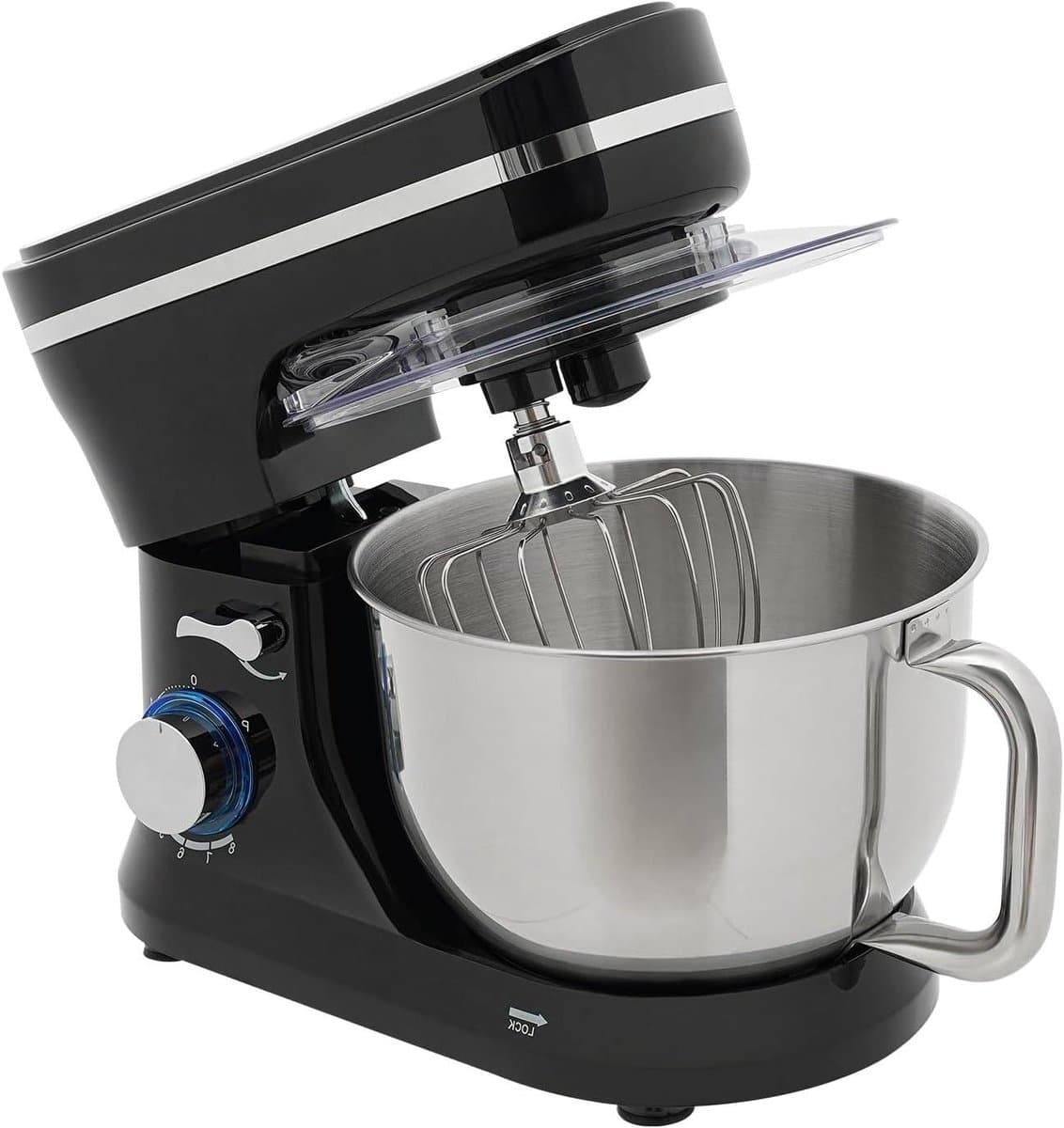Keukenmachine - Mixer Keuken - Bakken en Koken - Krachtige 1000W Motor - 45 Liter Kom - Zwart — afbeelding 1