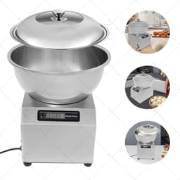 Deegkneedmachine - Standmixer Pizzadeegmaker - Deeg Bereiden - Dubbele Rotatie - 8 kg - Zilver — thumbnail 5