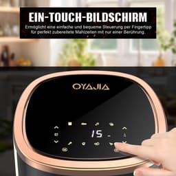Heteluchtfriteuse - Airfryer Frituurpan - Gezond Koken - 8 Programma's Digitaal - 6 Liter - Wit — thumbnail 3
