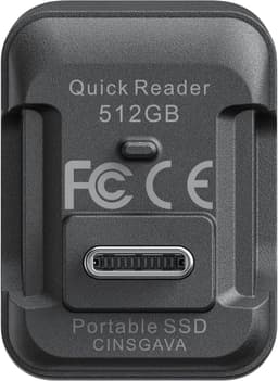 Draagbare SSD - Externe Opslag - Bestanden Overzetten - Compact Model - 512GB - Zwart — thumbnail 4