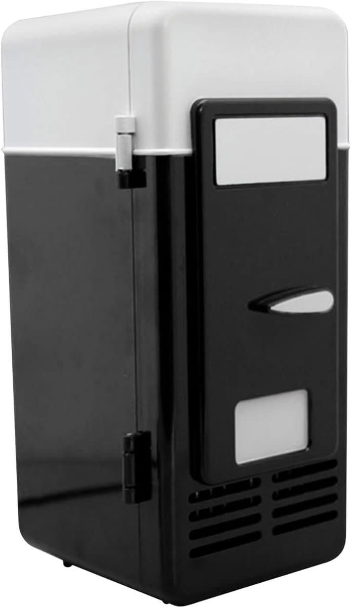 Kleine Koelkast - Mini Koeler Bureau - Drankjes Koelen - Stille Werking - 19.5 x 9.5 x 9.5 cm - Zwart — afbeelding 1