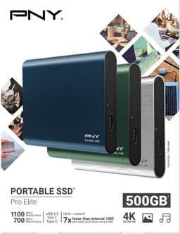 Draagbare SSD - Externe Harde Schijf - Snelle Data Transfer - Aluminium Design - 500GB - Zilver — thumbnail 5
