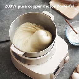 Deeg Mixer - Automatische Kneedmachine - Zelf Bakken - 15 Minuten Klaar - 5 Liter Capaciteit - Zilver — thumbnail 3