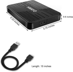 Externe harde schijf - Draagbare opslag - Bestanden opslaan - Plug and Play - 500 GB - Zwart — thumbnail 4