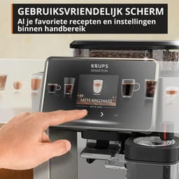 Krups Sensation Elite Milk EA917E - Volautomatische Espressomachine - Silver - Snel Opgewarmd — thumbnail 4